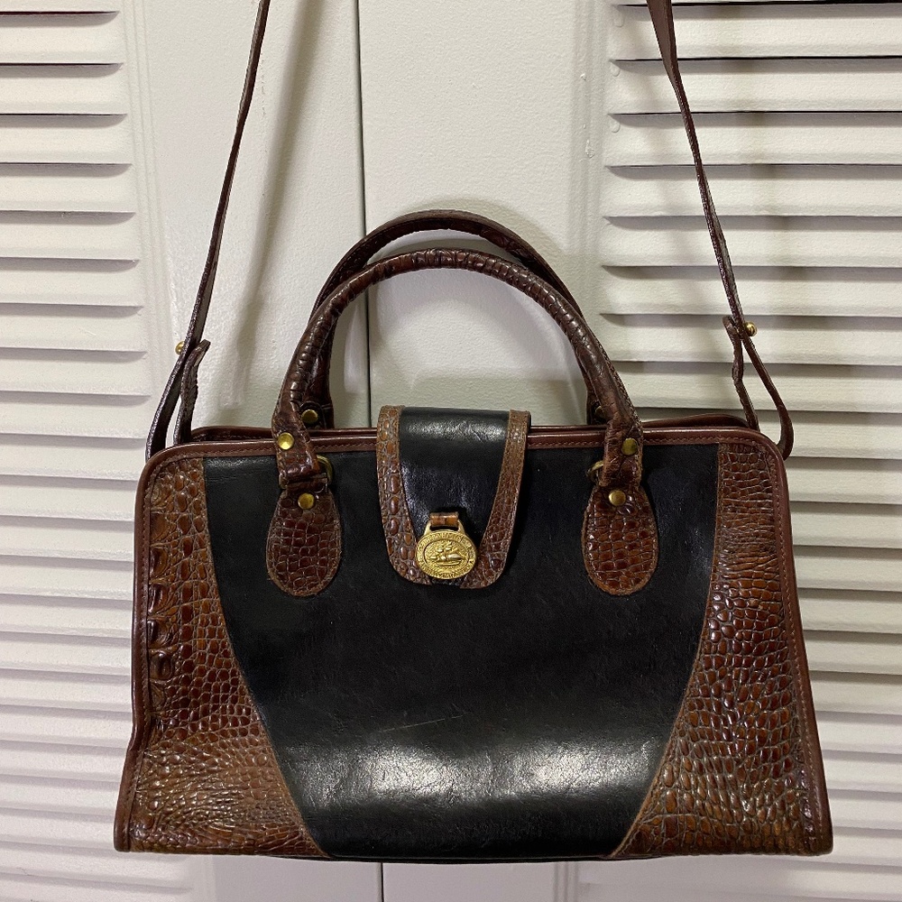 Brahmin Vintage Doctor Satchel Crossbody/Shoulder Purse